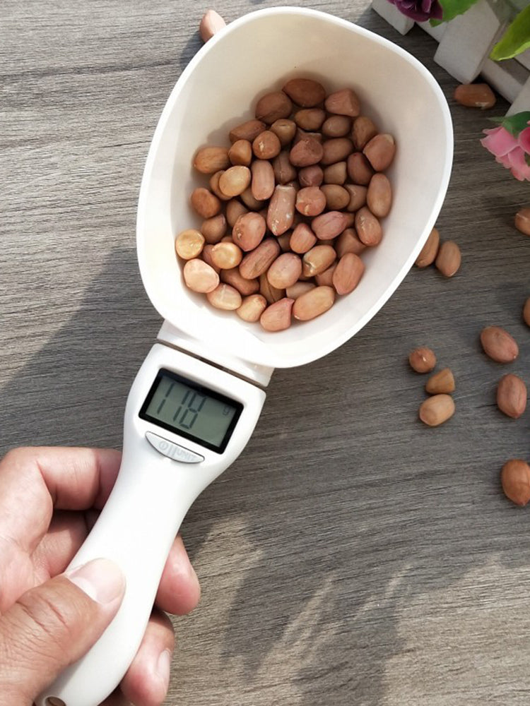 Pet Measuring Cup Cat Food Dog Food Electronic Scale Feeding Measurement Spoon Scale Shovel Scientific Feeding 800g/0.1 Spoon Scale