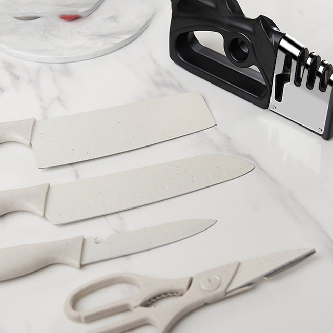 Four-In-One Kitchen Knife Stick Fixed Angle Sharpener Fast Knife Sharpener Household Sharpening Stone Kitchen Gadget